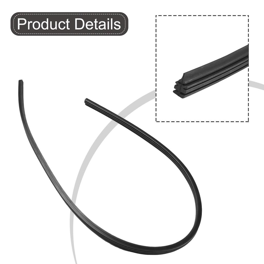 Wiper Blade Refill Strip Cut Size Replacement Rubber Rubber & Silicone