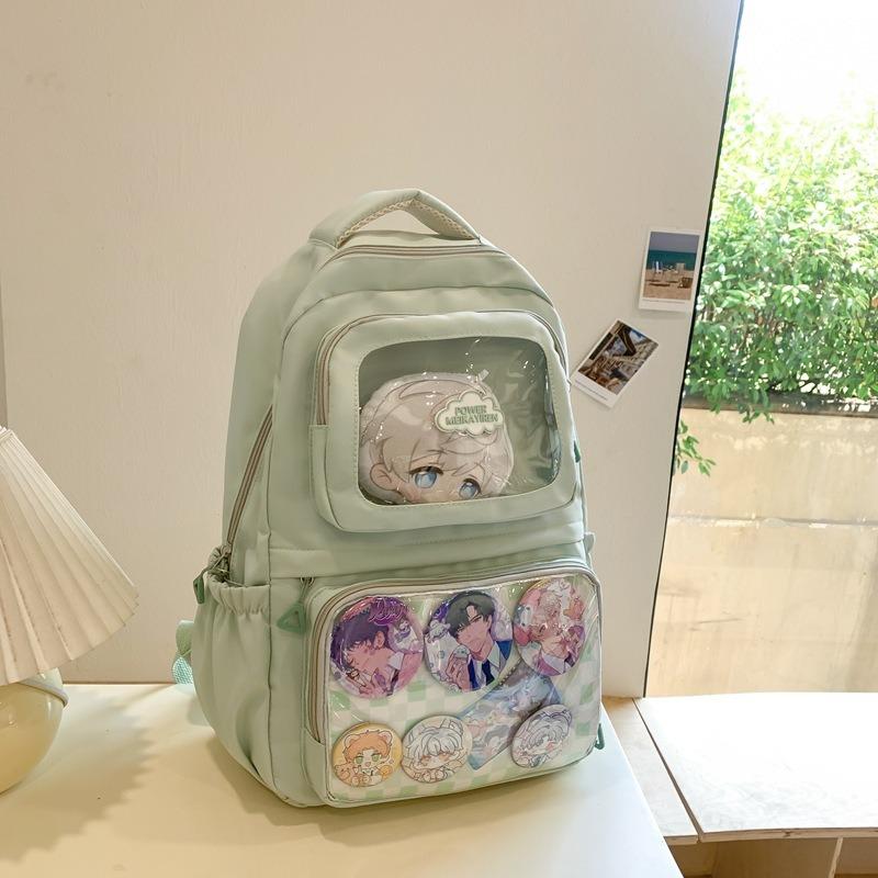 Einfacher und großvolumiger Hirse-Rucksack, leichter Tagesrucksack, transparente Schultasche für Studentinnen, Baby-Tasche für Männer.