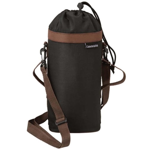 Torne Neo Urethane PET Bottle Holder, Black, Insulates 1.5L-2.0L Bottles, Aluminum Interior, Condensation Resistant, Shoulder Strap Included, P-3576