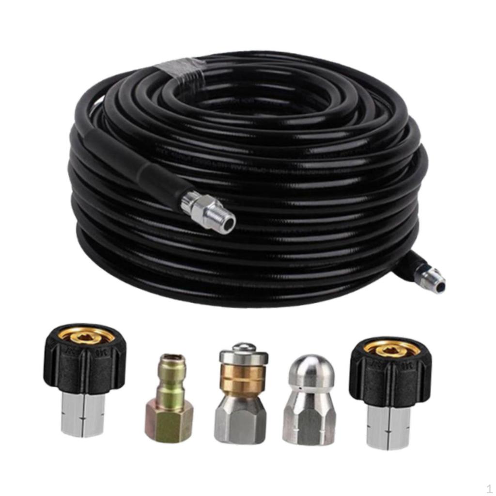 Drain Cleaning Kit for Pressure Washers, Hose, Garden Accessory, Flexible,