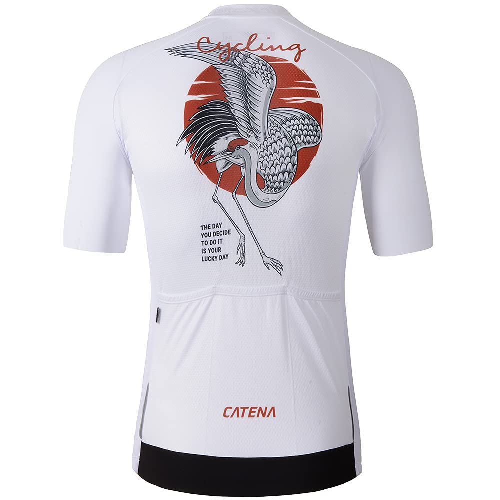 

Мужская веломайка с коротким рукавом CATENA, влагоотводящая, быстросохнущая, дышащая