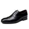 Fashion Men Dress Shoes Leather Luxury Groom Wedding Shoes Square Toe Gentlemen Black Brown Zapatos Para Hombre