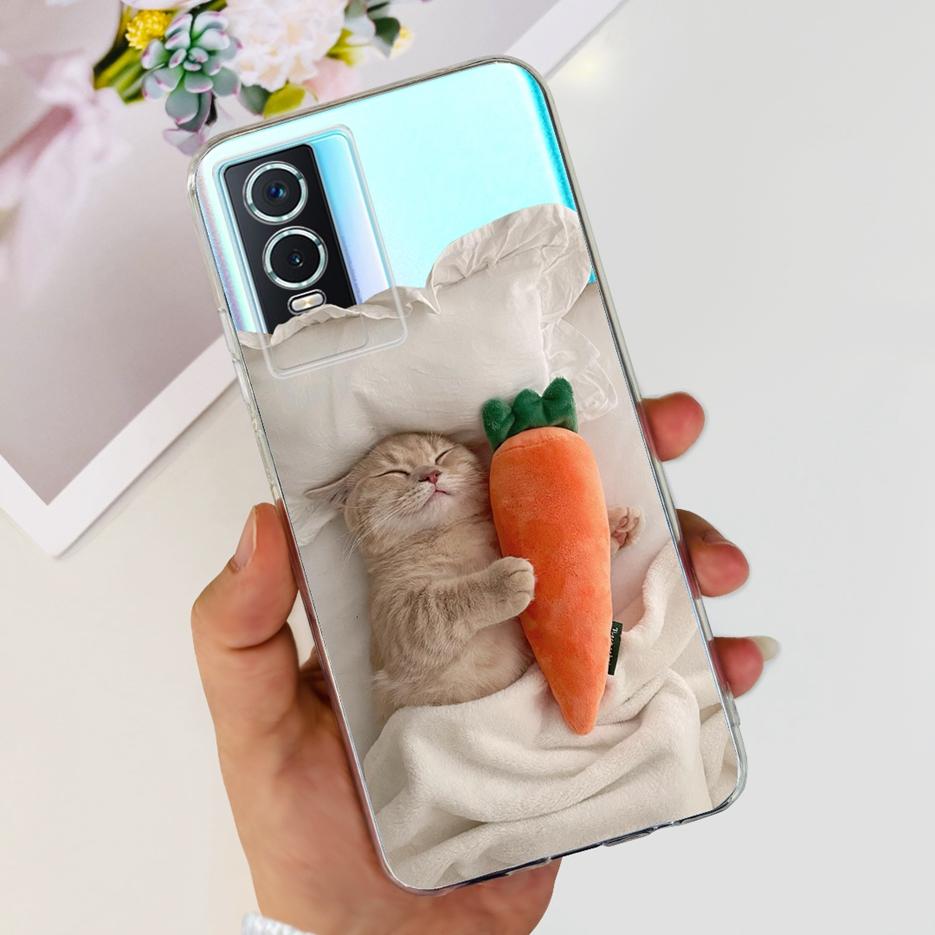 For Vivo Y76s Case Vivo Y76 5G Stylish Painted Cover Clear Silicone Phone Case For Vivo Y74s Y 76 s VivoY76 5G Soft Fundas Coque