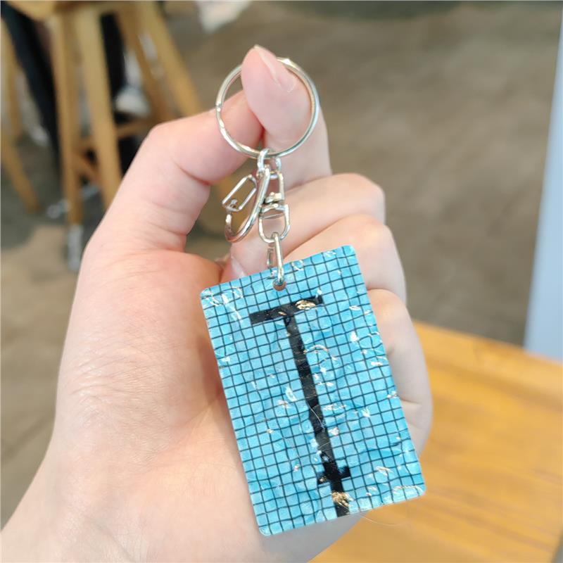 Creative Swimming Pool Keychain Wavy Keychain Decorations Car Key Ring Swimming Pool Keychain Alltaglich Pendant Swimmer'S Gift
