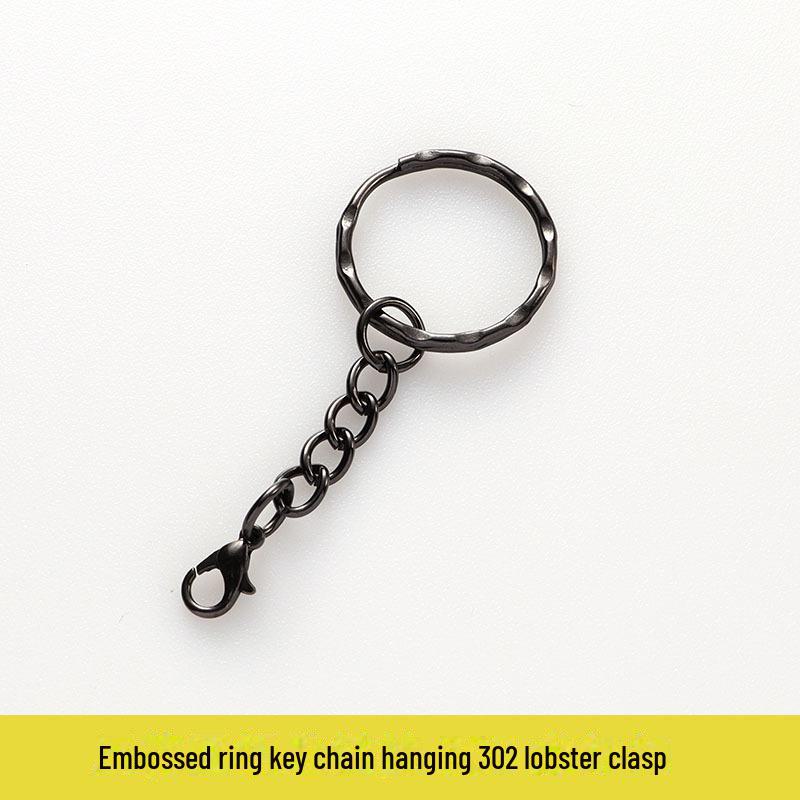 Gun Black Metal Key Chain Doll DIY Jewelry Handmade Accessory