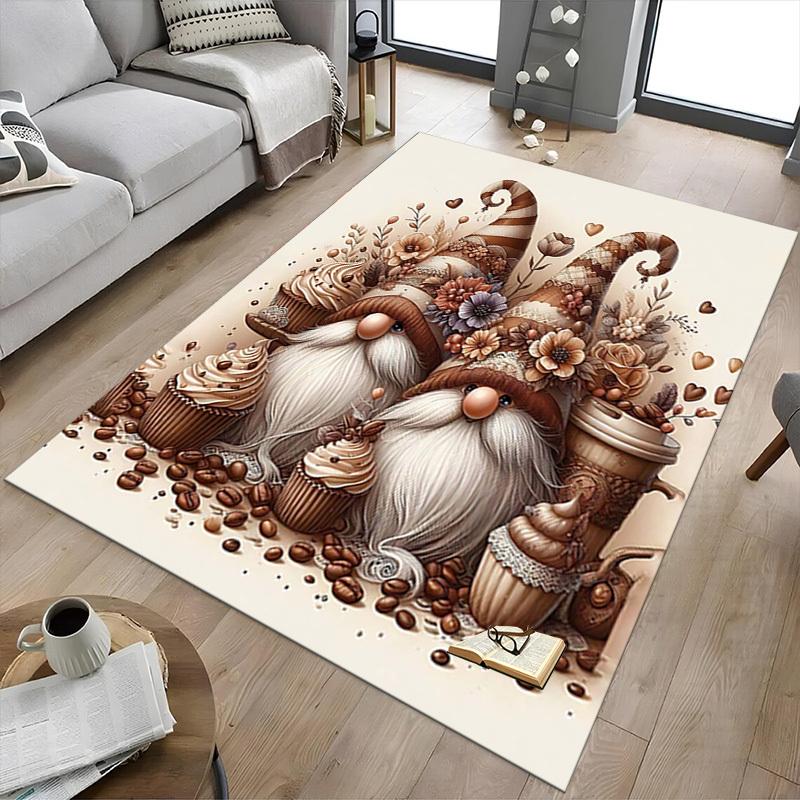 1PC Gnome Coffee Anti-slip Carpet, Suitable for Office, Bedroomand Playrooms. It Can Also Be Used As a Sofa Footrest cover-R76