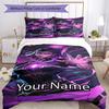 3pcs Custom Name Valorant Bedding Set Duvet Cover Closure Includes 1 Duvet Cover & 2 Pillowcases, Soft and Comfortable for All Seasons.