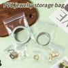 10-200Pcs Jewelry Storage Bag Anti-Oxidation Transparent Jewelry Organizer for Earring Necklace Bracelet Ring Holder Ziplock Bag