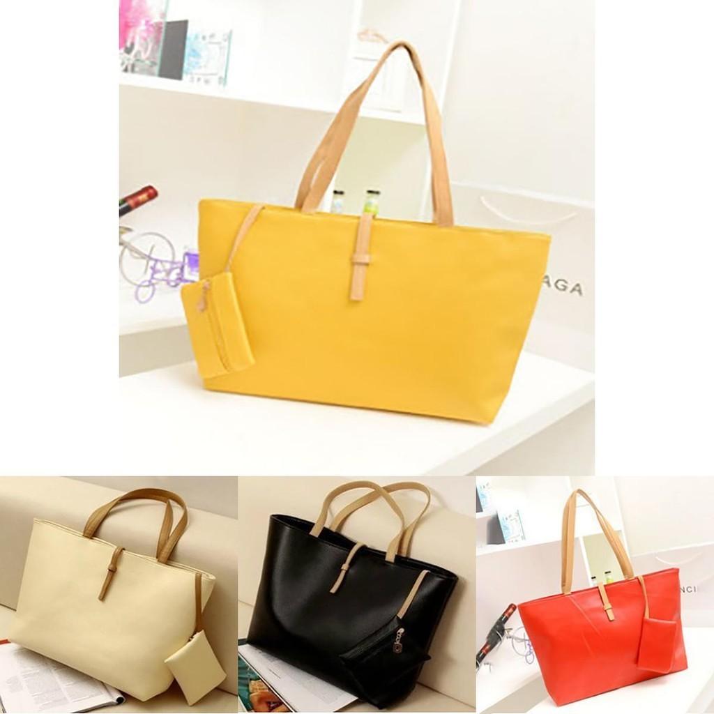 Elegante Dames Winkel Tote Messenger Handtas van Kunstleer Met Ruime Compartimenten