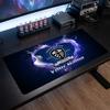 Leeds United Custom Large Mouse Pad, Personalized Name Text Print, Football Logo Non‑Slip Desk Mat Gaming Gift