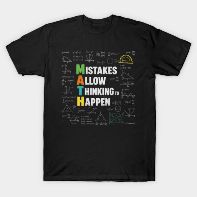 Asian Size Cotton Unisex Tshirt Print T-shirt Math T-shirt No-Cut Print Regular Fit