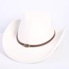 Popular European and American classic suede western cowboy hat men's and women's fashion LO style peach heart cowboy hat