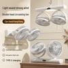 Portable Dual-Head Fan with Type-C, Strong Wind for Home & Outdoor Use