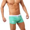 Men's Back Pocket Swimwear Short Swim Trunks Beach Shorts Sexy Mesh Boxer Briefs Comfortable Soft Breathable