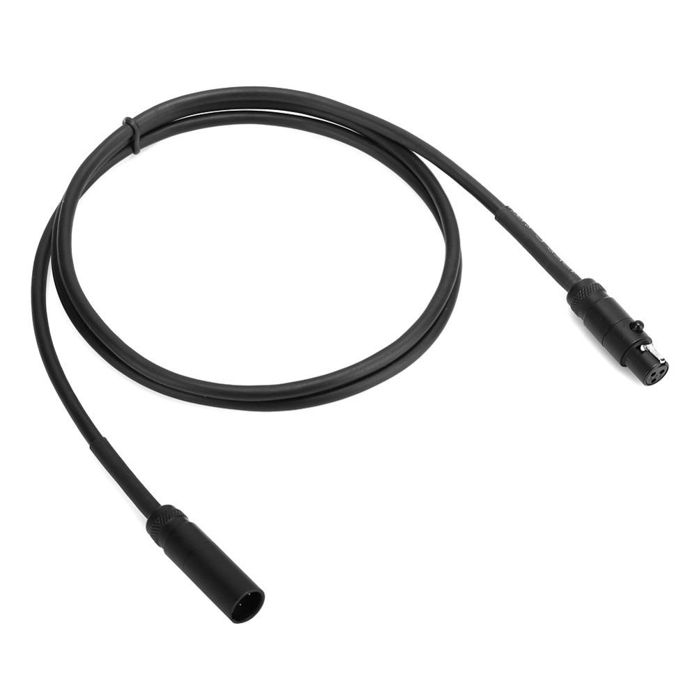 Flexibles 3-Pin Mini-XLR Stecker auf Buchse Kabel Plug-and-Play Mikrofonkabel Verlängerungskabel für Camcorder DSLR Kamera