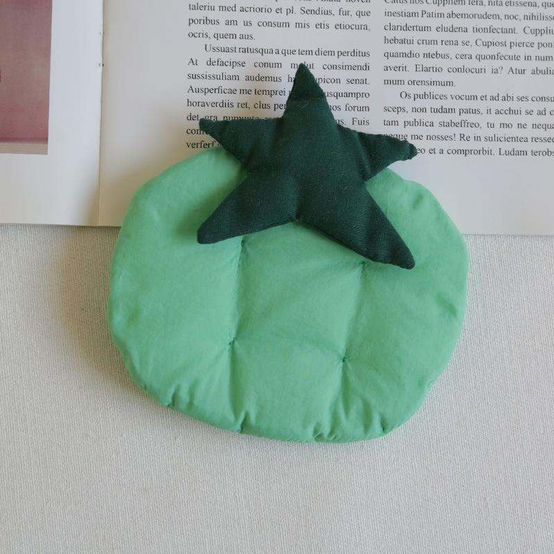 Tomato Shape Coasters, Cotton Filling, Insulated Heat Resistant Coffee Coasters, Table Decoration