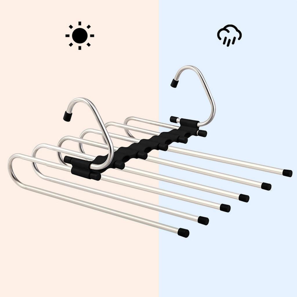 Folding Clothes Hanger Does Not Take Up Space, Multifunctional Storage Tool, Multi-layer Folding Drawer Pants Hanger