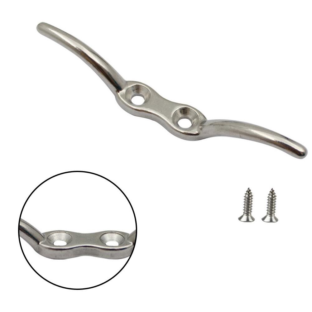 Precision Casting Stainless Steel Rope Cleat Hook for Flag Pole Halyard Fixing