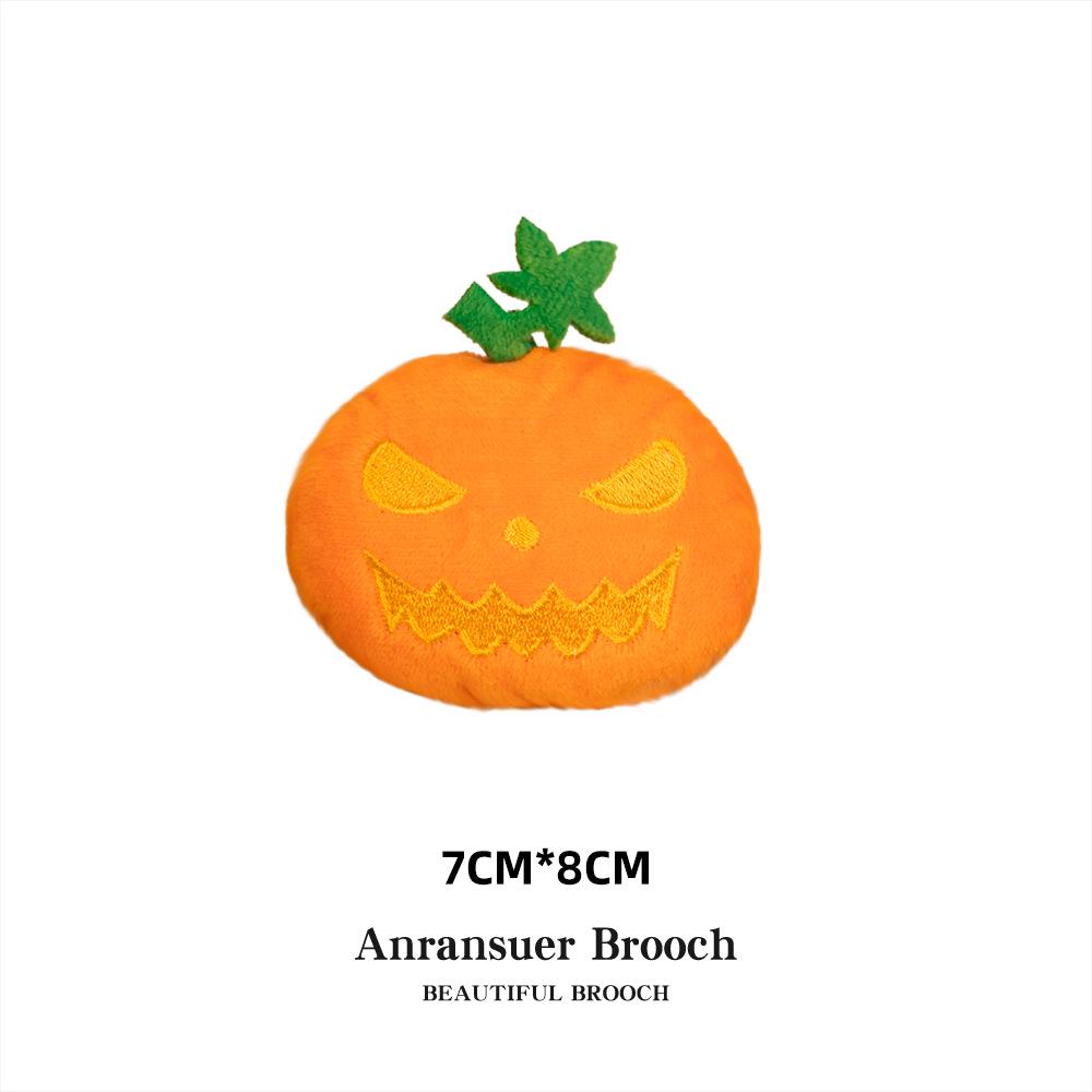 Quirky Halloween Plush Brooch: Pumpkin & Ghost Doll Decoration Chain