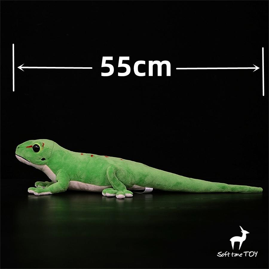 Riesiger Taggecko, High Fidelity Anime, süßes Hausechsen-Plüschtier, Phelsuma-Plüschtier, lebensechte Tiersimulation, ausgestopftes Puppenspielzeug green