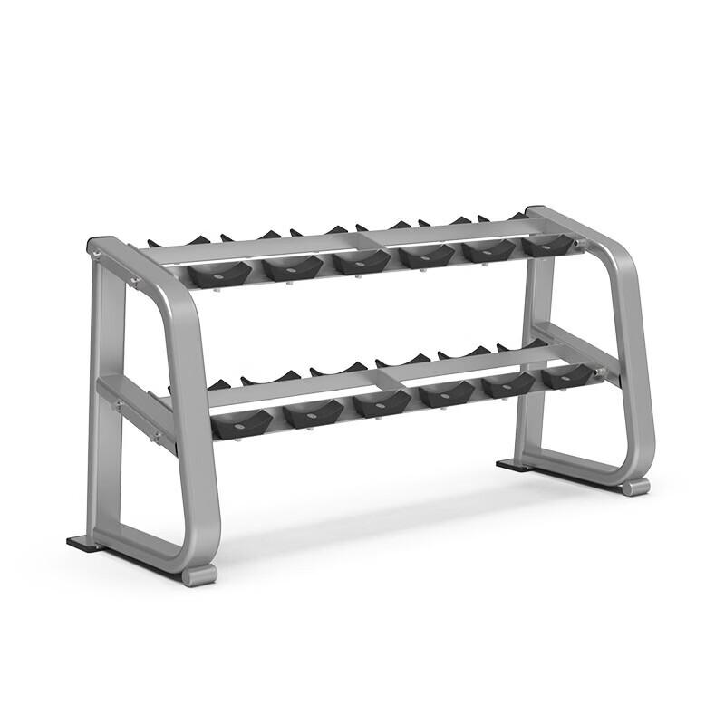Commercial Double-Layer Dumbbell Rack