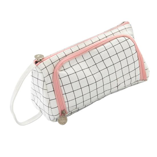 

Прекрасный унисекс студенческий пенал с линейкой, холщовая сумка для хранения, органайзер