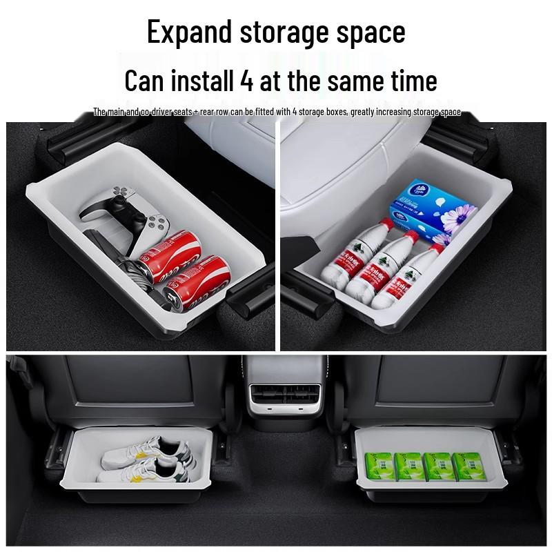 Tesla Model Y Under-Seat Storage Box for Center Console Organization