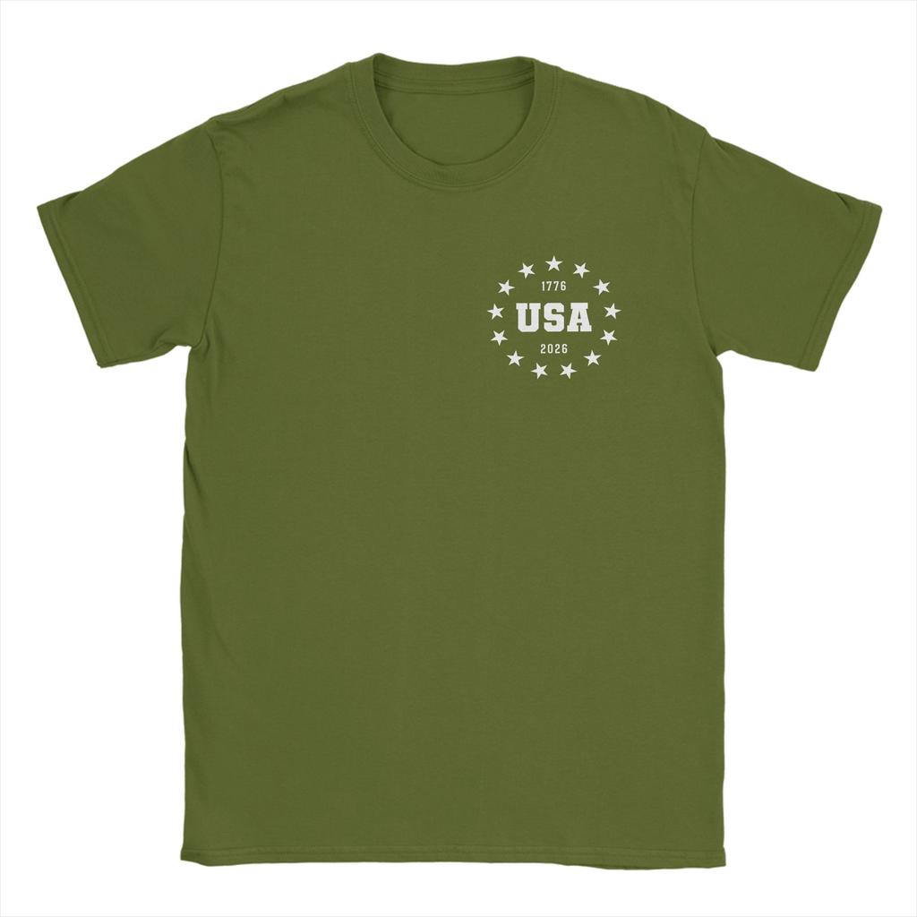 Oversized TShirt Summer USA 250 Anniversary 2026 Semiquincentennial Hip Hop TShirts Cotton Tshirt for Unisex Y2K Funny Tees