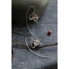 925 Silver Flower Long Tassel Earrings Elegant Thai Jewelry For Women