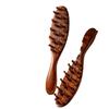 Golden Sandalwood Multi-Functional Massage Comb for Hair & Scalp Meridian Therapy 