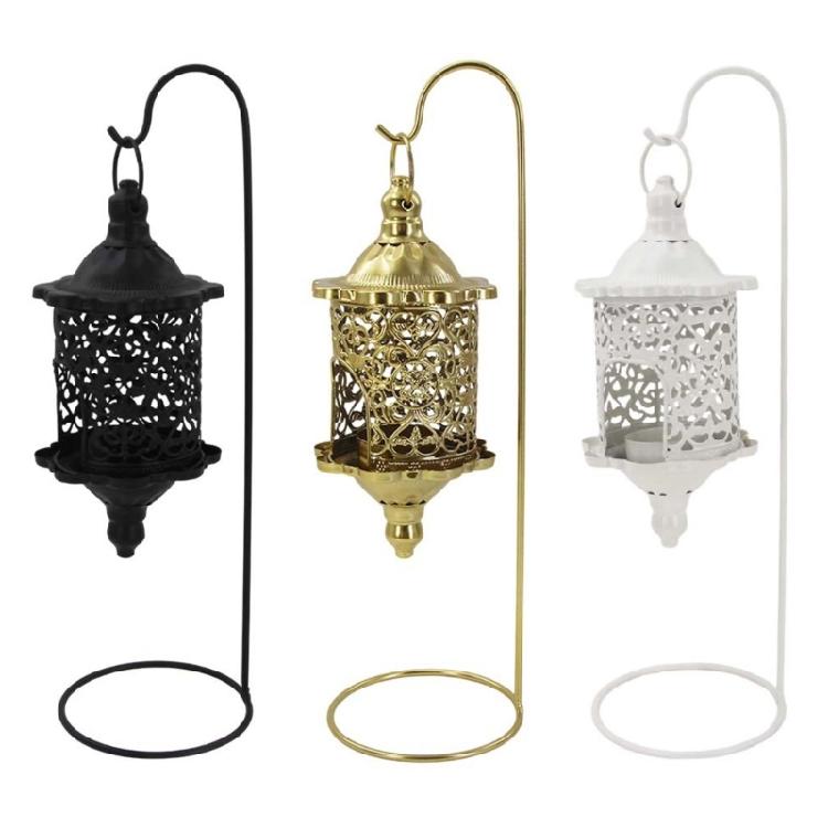 Retro Iron Birdcage Hanging Lantern Tealight Candle Holders Stand With Artistic Openwork Baroques Designs Home Decors