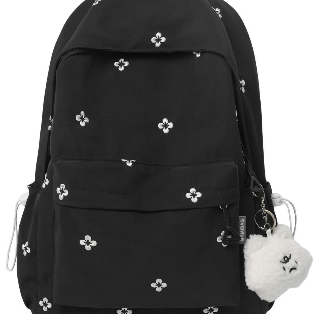 Korean Mori Sweet Soft Girl Travel Backpack High Value College Style Embroidery Flower Middle School Student Backpack