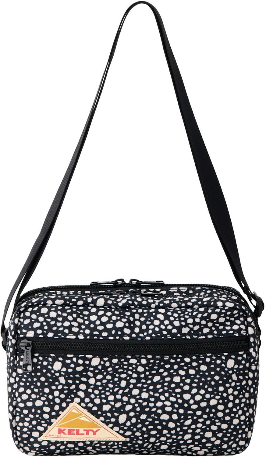 KELTY Outdoor Shoulder Bag ES RECTANGLE ZIP SHOULDER S 14cm x 23cm x 7cm Black Dalmatian 3259270926