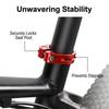 Bicycle Seat Clamp, Rust-resistant, Premium Locking Clip for Alloy Tube