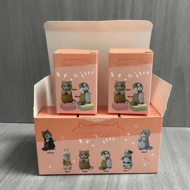 1Pc Fans Children Gift Mofusand Shark Cat Blind Box Cos Animal Character Figures Toy Ornaments Dolls