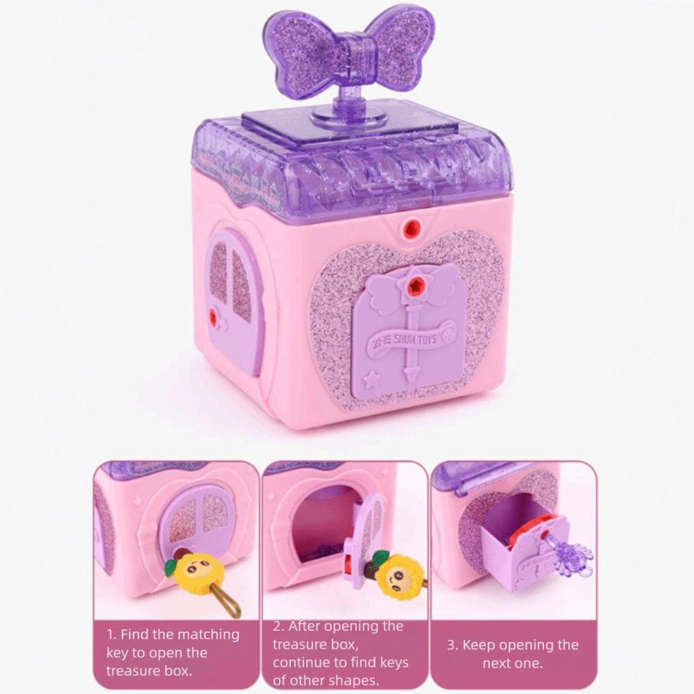 Educational Toys Girls Jewelry Box With Lock Key Girl's Jewelry Toys Birthday Xmas Gift