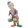 Aufzieh-Clown Blechspielzeug Retro Uhrwerk Clown Schlagzeuger Figur Vintage Clown Spielzeug für Kinder Schreibtisch