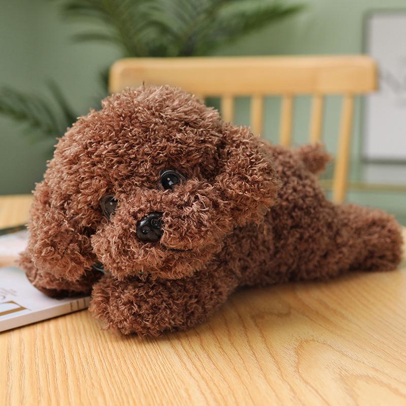 Cute Teddy Dog Plush: Soothing Small Dog Doll for Sleeping & Hugging