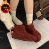 Retro muffin thick-soled Martin boots autumn and winter new small velvet thin British style short boots