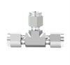 3-25mm 1/8-1" Inch Tub OD Compresie Uino Oțel Inoxidabil 316L Forjat Cot cu 3 căi Conector Fiting Țeavă Cu Piuliță cu Filet UNF