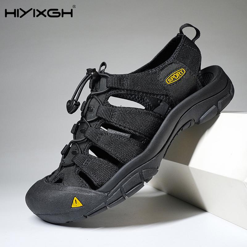 New Arrival Men Summer Shoes Breathable Leisure Walk Men's Sandals Fashion Hollow Out Mesh Shoes Quick Dry Man Wading Aqua Shoes