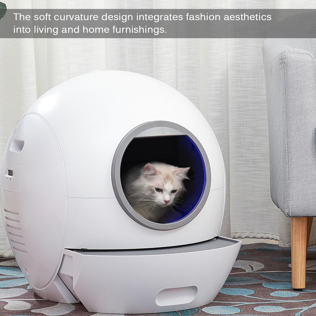 Lid Cats Toilet Splash-proof Automatic Closed Smart Wifi Pet Litter Tray Self Cleaning With Litter Scoop Electric Cat Litter Box