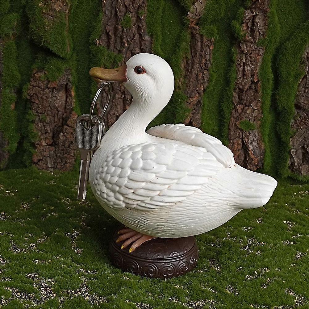 Magnetic Duck Key Holder, Cute Resin Duck Statue for Key Hanger, Home Dcor Housewarming Gifts