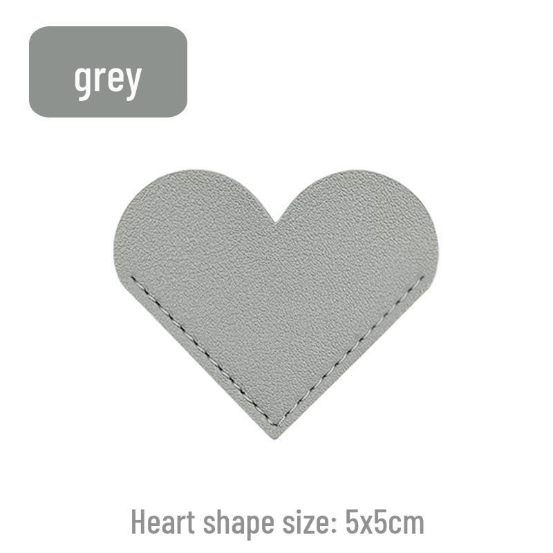 Customizable Heart-Shaped Leather Bookmark with PU Leather and Logo Personalization
