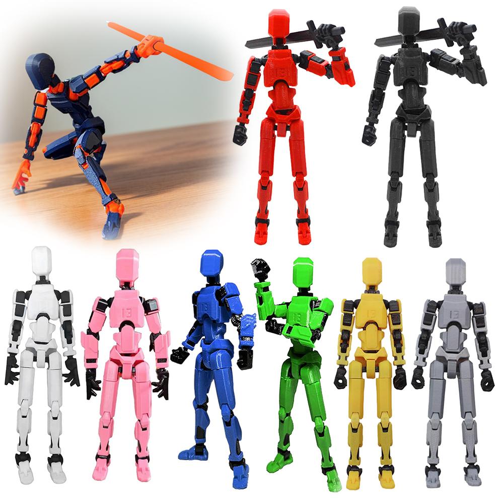 Dummy 13 Actionfigur 3D-gedruckt Mehrfach gelenkig Bewegliche Figur Eltern-Kind-Spiel 3D-gedruckte Schaufensterpuppe Desktop-Dekorationen