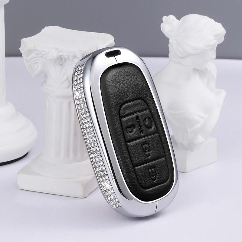 

Interior Mouldings Luxury Diamond Car Remote Key Fob Case key Cover for Honda Vezel Civic Accord 2021 key fob