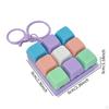 Fidget Keychain Mechanical Key Button 9-Button for Office Home Gift Birthday Drive Away
