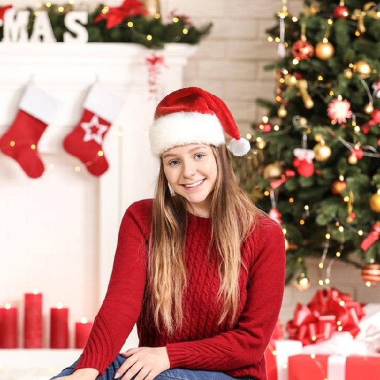 LED vánoční čepice Rozsvěcující se čepice Santa čepice pro dospělé děti Novoroční párty rekvizity