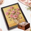Crystal Pearl Painting 5D DIY Frame Decoration Painting Carnation Home Wall Decoration Transparent Pearl Gemstone Painting Picture Art Crafts
