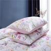 100% Cotton Pillowcases Set of 2 Queen Size 20"x30" Floral Printed Lavender Flower Pillow Cases Soft Breathable Cooling Pillowcase Decorative Pillow
